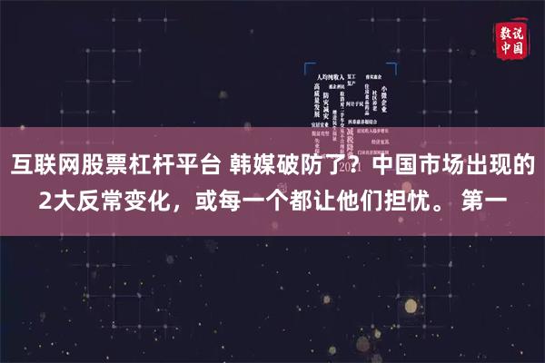 互联网股票杠杆平台 韩媒破防了？中国市场出现的2大反常变化，或每一个都让他们担忧。 第一