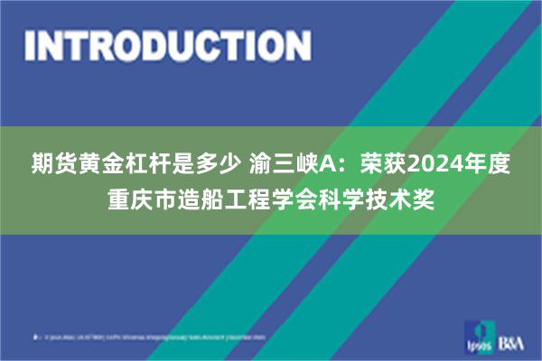 期货黄金杠杆是多少 渝三峡A：荣获2024年度重庆市造船工程学会科学技术奖